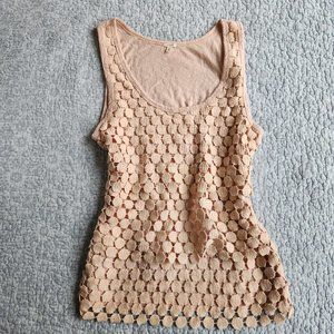 J Crew 100% Cotton  Layered Tank Top, Size M